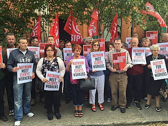 Former Clerys workers hold pro...